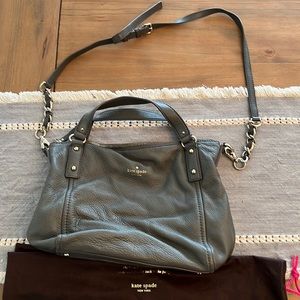 Kate Spade grey leather crossbody